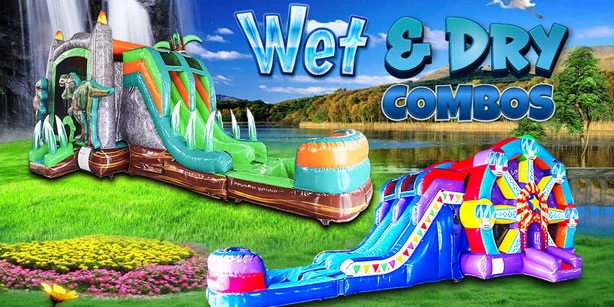 Bounce Wave Wet Dry Combos 3 614 » BounceWave Inflatable Sales