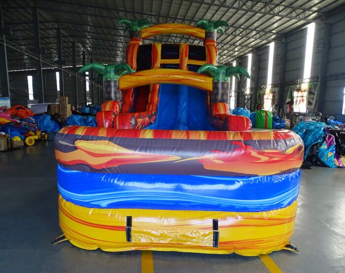 18 Fiesta Fire hybrid palm top and bottom 3 1 » BounceWave Inflatable Sales