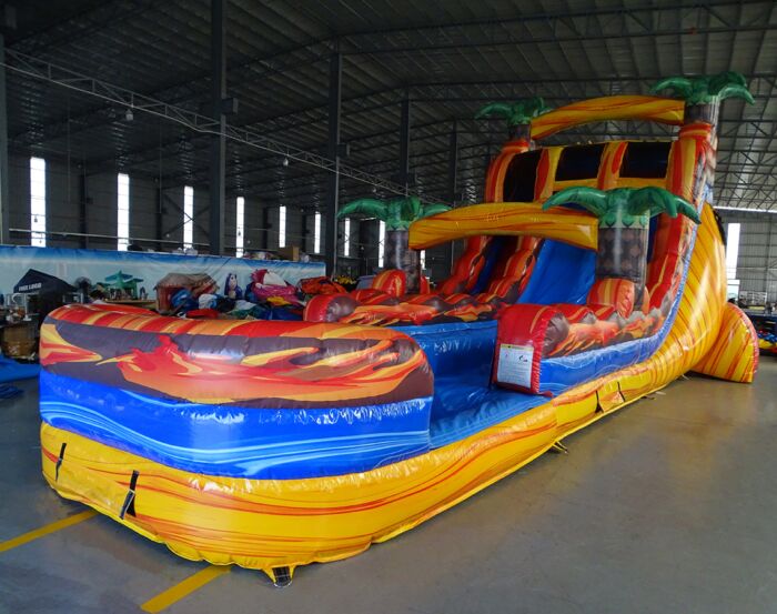 18 Fiesta Fire hybrid palm top and bottom 3 » BounceWave Inflatable Sales