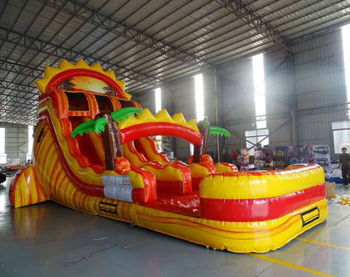 Summer Sizzler Center Climb Water Slide For Sale