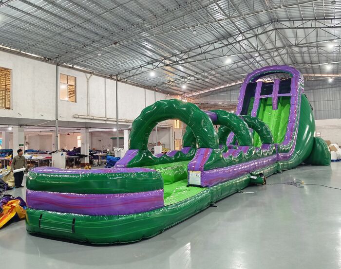 Green Purple 2-Piece Water Slide For Sale