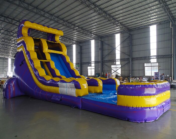 18ft single purple yellow wave 533 1 1140x900 » BounceWave Inflatable Sales