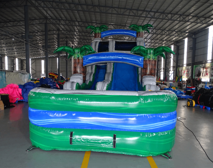 Green Gush Single 1 » BounceWave Inflatable Sales