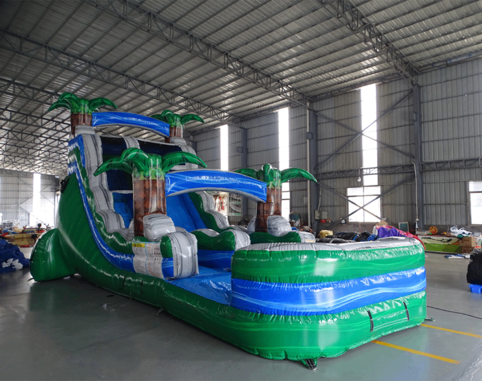 Green Gush Single » BounceWave Inflatable Sales