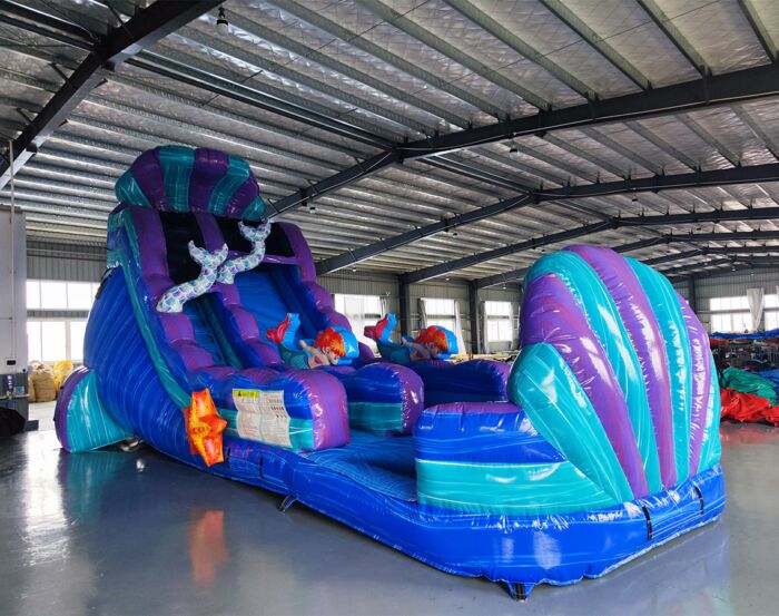 18ft single mermaid water slide 2022020737 2 » BounceWave Inflatable Sales