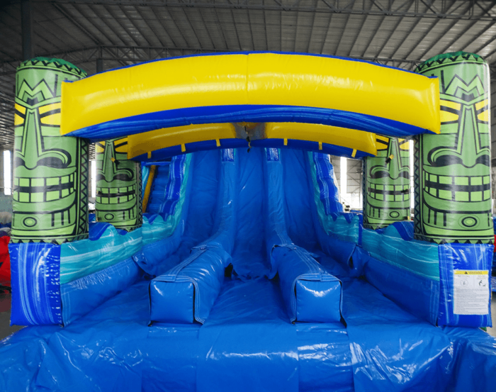 19 Tiki Triple Lane 3 » BounceWave Inflatable Sales