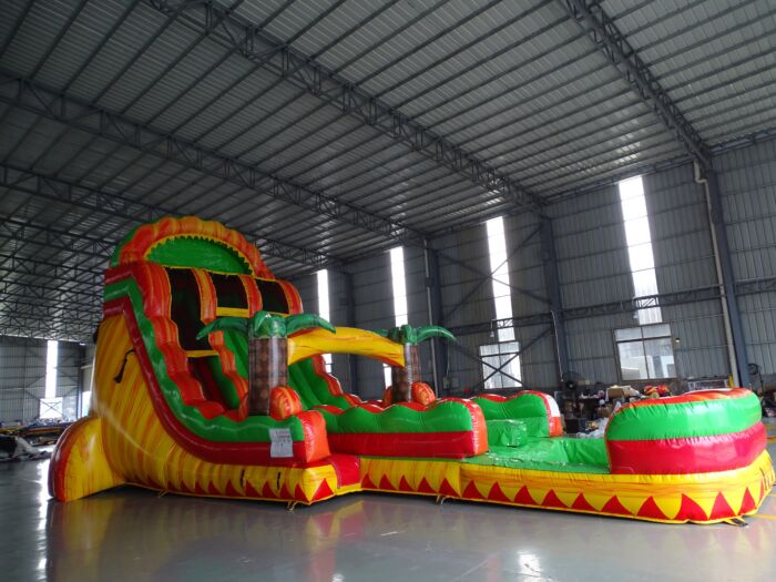 19ft Inferno Green 1 2500x1875 » BounceWave Inflatable Sales