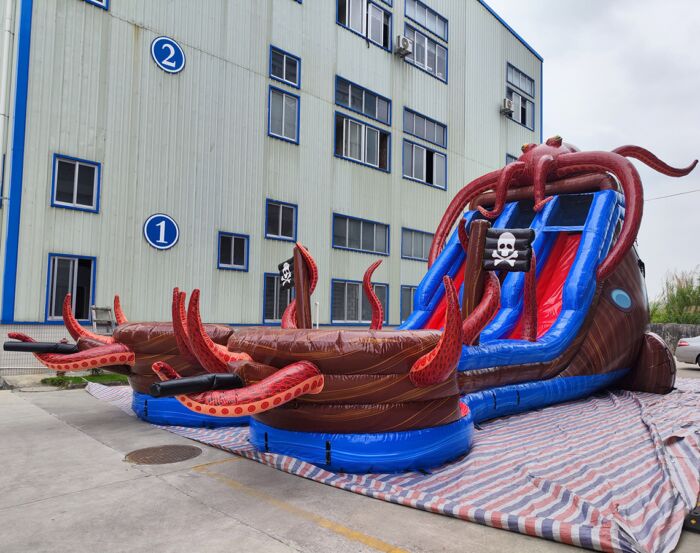 20 tentacle typhoon double double water slide 2023030361 3 Tony Walker » BounceWave Inflatable Sales