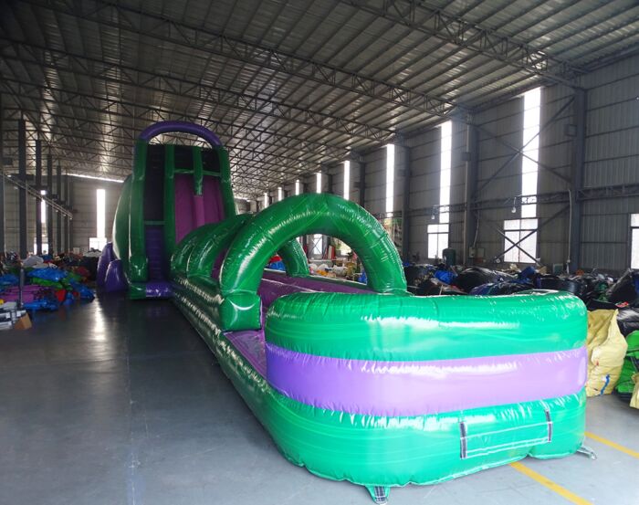 Green Smash Flat 2-Piece Water Slide For Sale