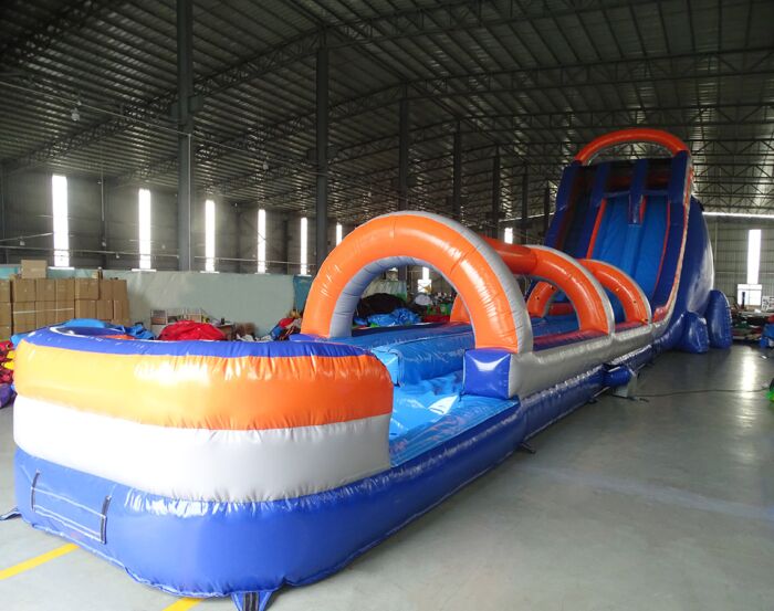 24 2 piece flat color blueorange 3 » BounceWave Inflatable Sales