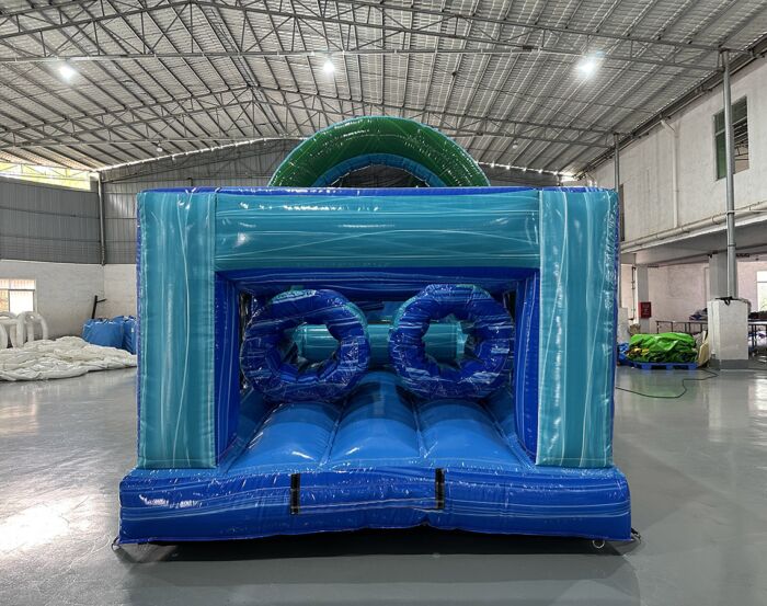 40 island Drop w New Teal Backyard Obstacle 2023031242 2 » BounceWave Inflatable Sales