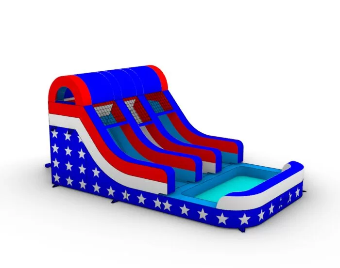 All American with Stars round top1 » BounceWave Inflatable Sales