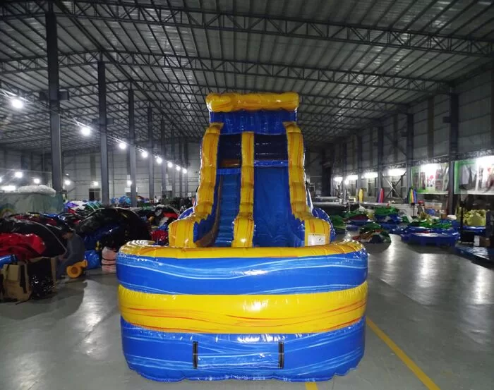 Blue and orange 15FT single lane 2022020233 1 1140x900 » BounceWave Inflatable Sales
