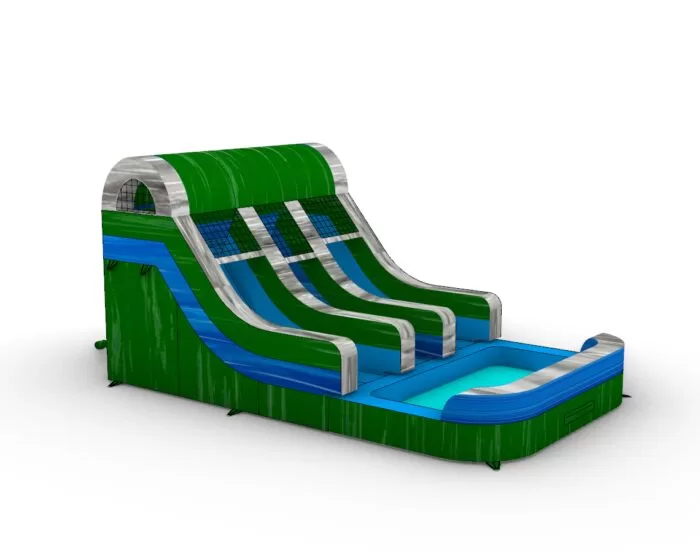 Green Gush round top1 » BounceWave Inflatable Sales