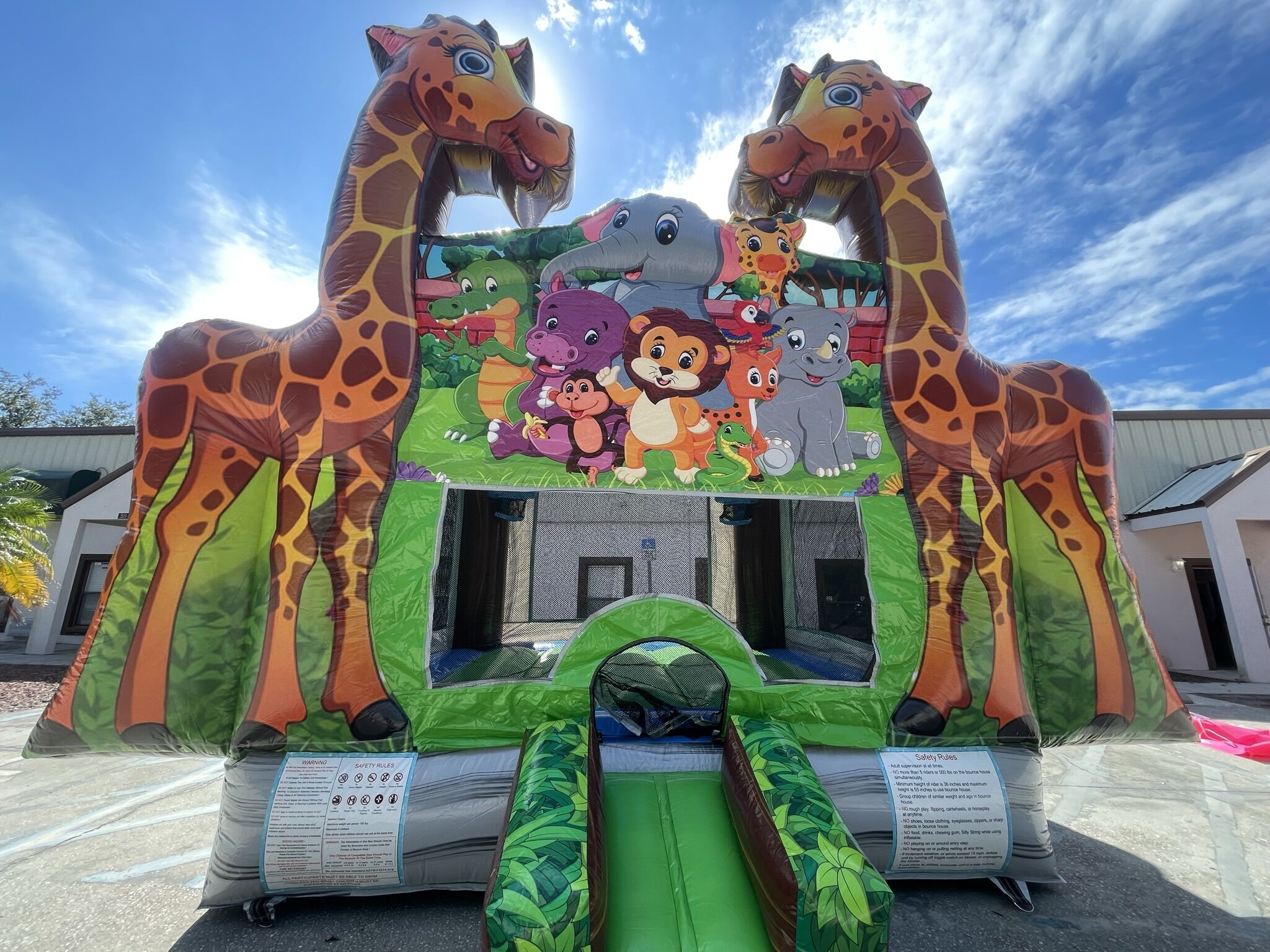 safari theme bounce house