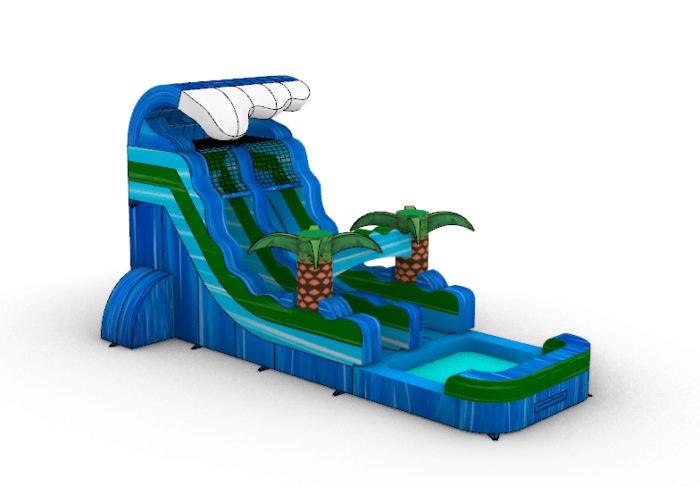 Tropical Wave Single Lane » BounceWave Inflatable Sales
