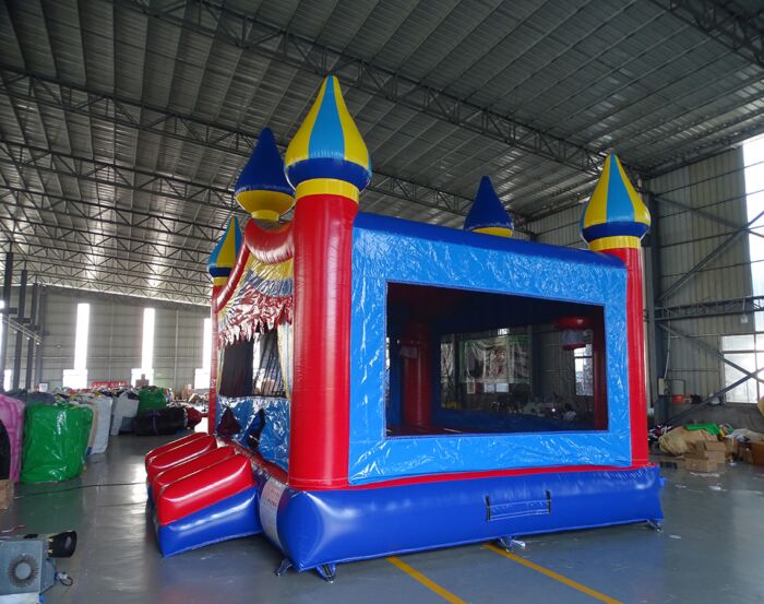 XL bounce house carnival with dual entrance 202109093 4 » BounceWave Inflatable Sales
