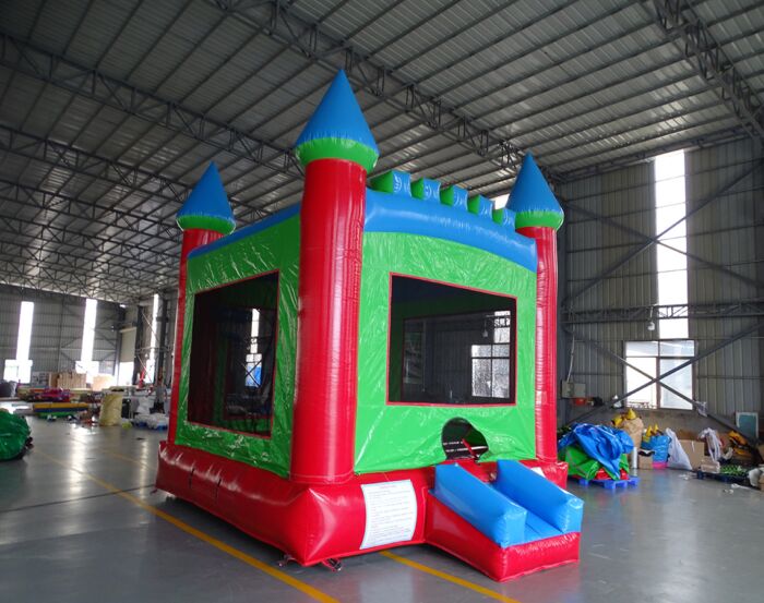 castle in red green blue 202109124 2 » BounceWave Inflatable Sales