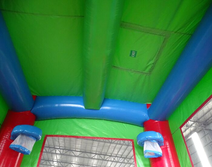 castle in red green blue 202109124 5 » BounceWave Inflatable Sales