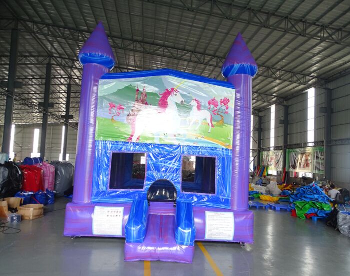 mystic bounce house with detachable unicorn panel 202109276 1 » BounceWave Inflatable Sales