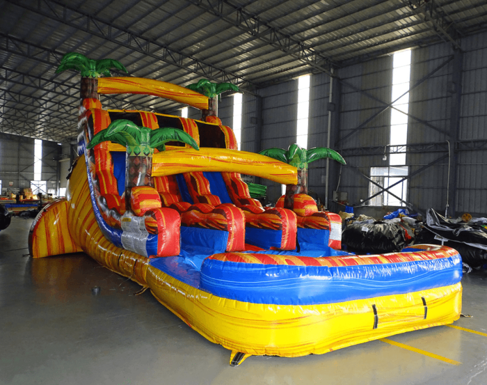 15' Fiesta Fire Center Climb Water Slide For Sale