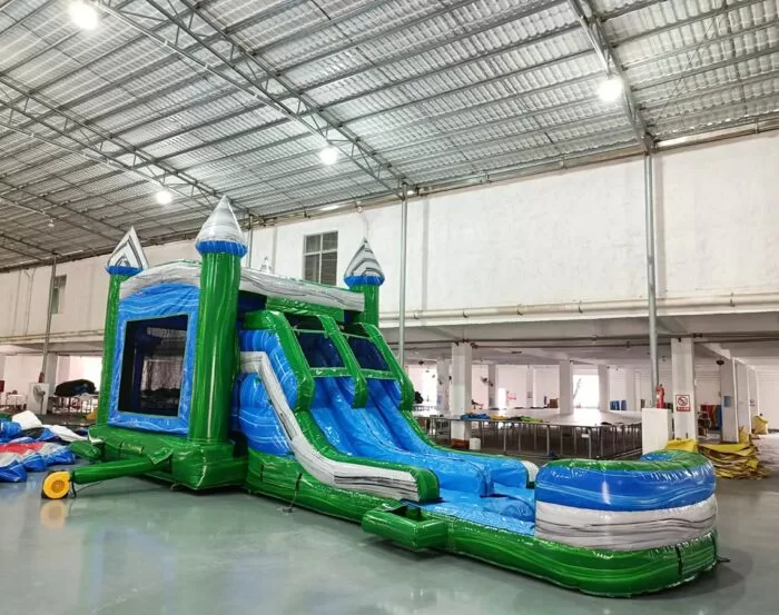 green gush castle top 7 in 1 2022020531 1 » BounceWave Inflatable Sales