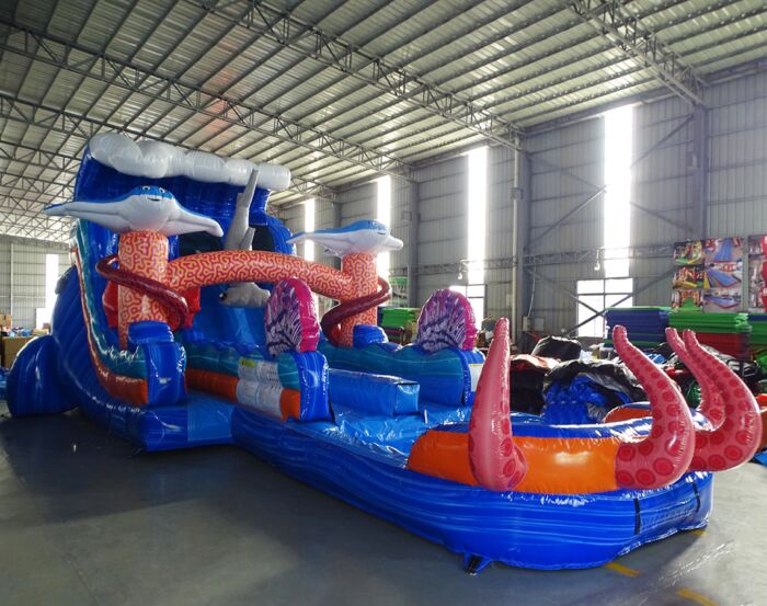 16 shark reef Dual Lane Hybrid 2022021812 3 » BounceWave Inflatable Sales