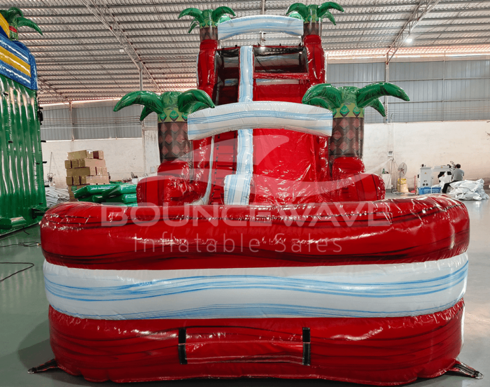 20 Crimson Single Lane 3 1 » BounceWave Inflatable Sales