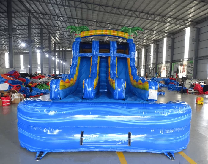 15 Blue Reggae Center Climb 1 » BounceWave Inflatable Sales