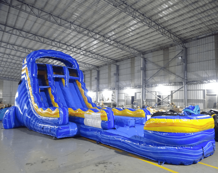 18′ Fire and Ice Hybrid Water Slide For Sale