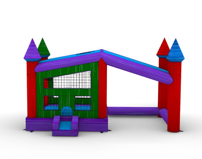 Multicolor Marble Canopy Bounce House for Sale | Commercial Bounce House