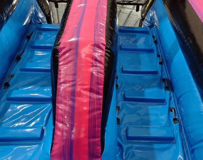 40 Island Flow Wrap Around 2 Piece Obstacle 5 compress » BounceWave Inflatable Sales