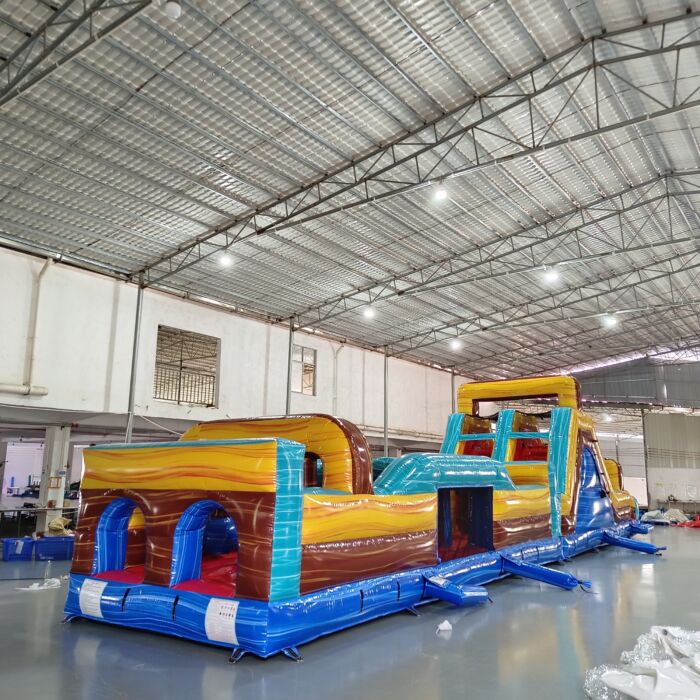 62ft Tropic Shock 2-Piece Wet/Dry Obstacle Course For Sale