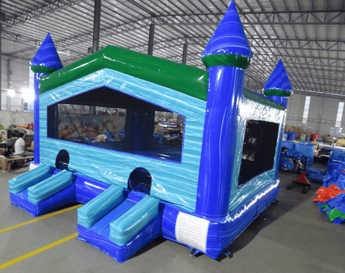 Jumbo Island Drop Castle Bounce House compress » BounceWave Inflatable Sales