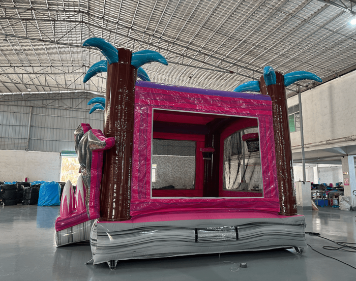 Pink Dino Bounce House For Sale 3