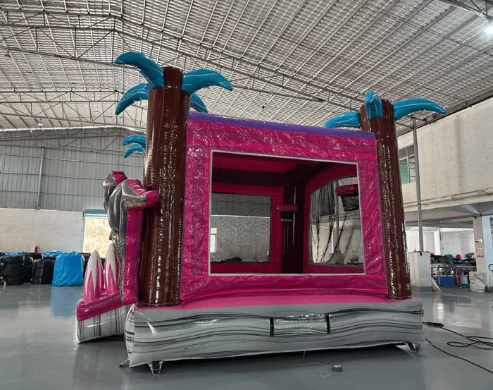 Pink Dino Bounce House For Sale 3 » BounceWave Inflatable Sales