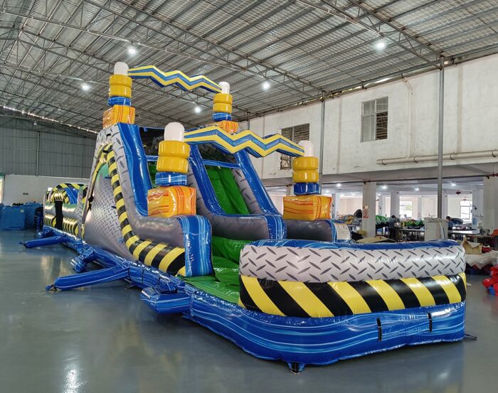 62ft Radioactive Run 2-Piece Wet/Dry Obstacle Course For Sale