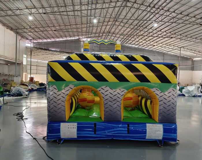 Radioactive Run 62ft wetdry 2 piece obstacle 2023031816 2023031809 8 » BounceWave Inflatable Sales