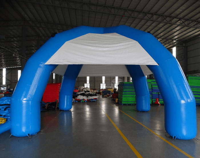 Inflatable Spider Tent For Sale Blue Legs White Top