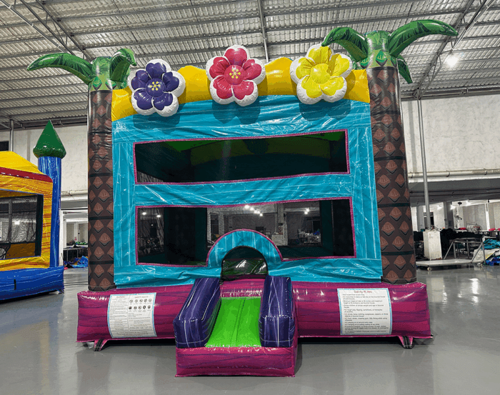 Summer Luau Bounce House For Sale compress