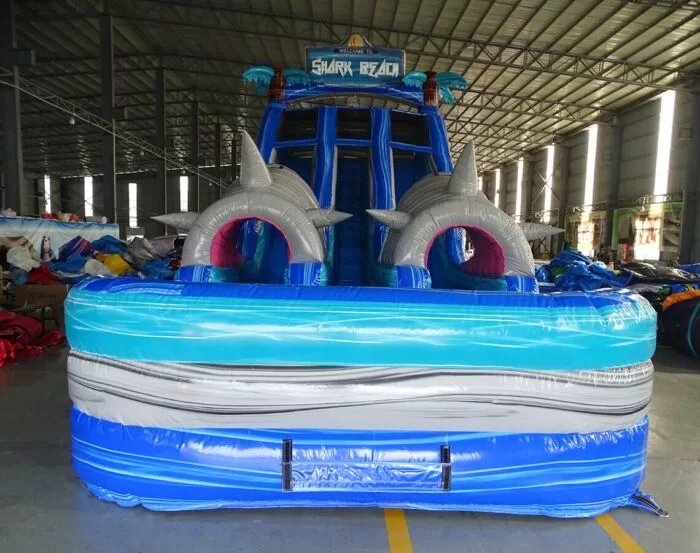 18ft shark beach center climb 2023032422 1 » BounceWave Inflatable Sales