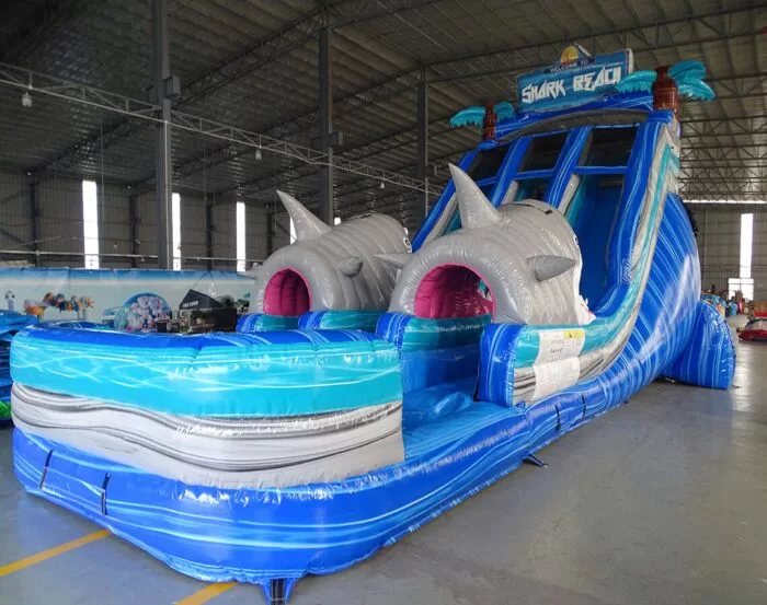 18ft shark beach center climb 2023032422 2 » BounceWave Inflatable Sales