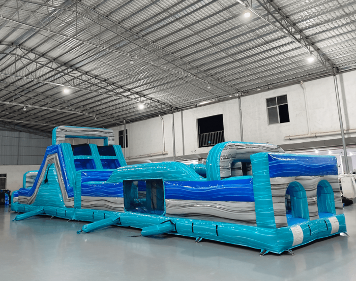 62ft Bahama 2-Piece Wet/Dry Obstacle Course For Sale