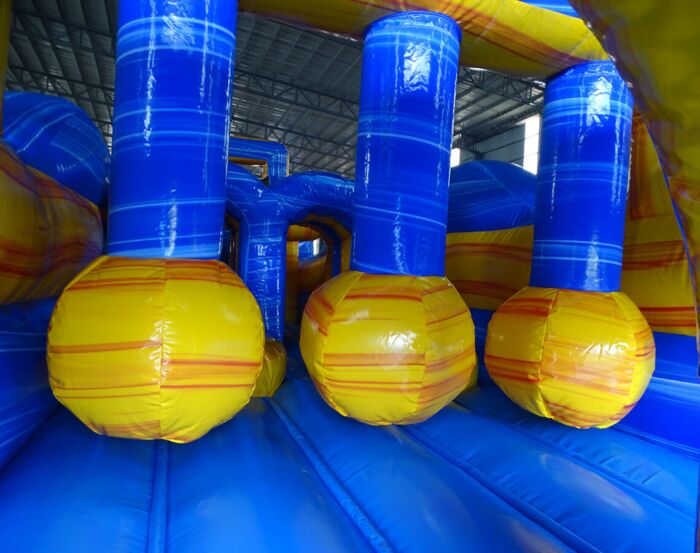 62 FT 2 piece obstacles Lava Falls with pool bumper 2023031530 2023031523 10 1 » BounceWave Inflatable Sales