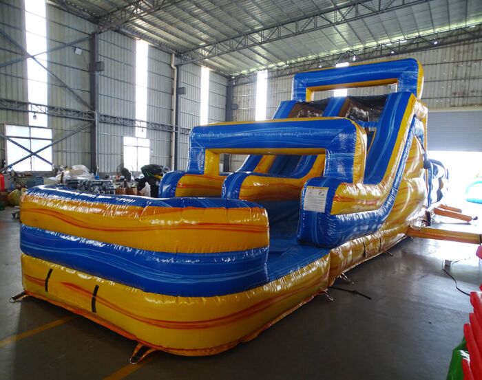 62 FT 2 piece obstacles Lava Falls with pool bumper 2023031530 2023031523 2 2 » BounceWave Inflatable Sales