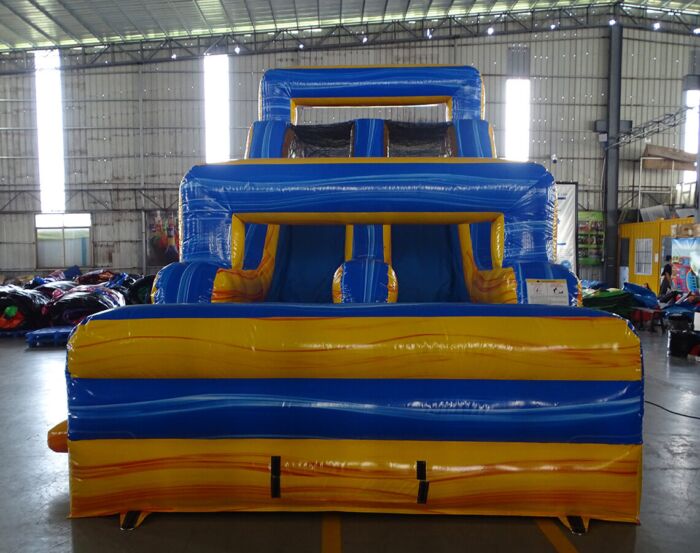 62 FT 2 piece obstacles Lava Falls with pool bumper 2023031530 2023031523 4 » BounceWave Inflatable Sales