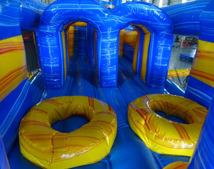 62 FT 2 piece obstacles Lava Falls with pool bumper 2023031530 2023031523 9 1 » BounceWave Inflatable Sales