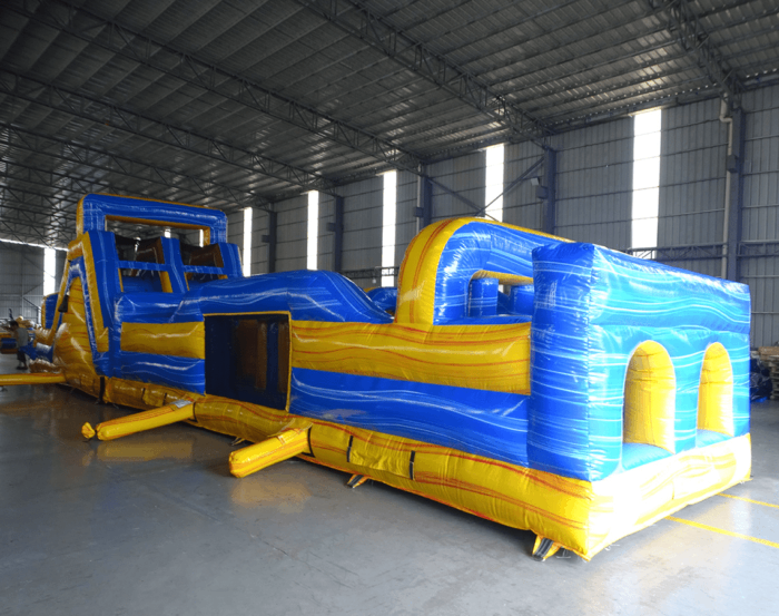 62ft Lava Falls 2-Piece Wet/Dry Obstacle Course For Sale