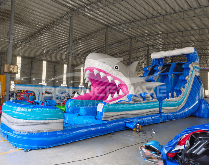 Cayman Shark Attack 2 compress » BounceWave Inflatable Sales