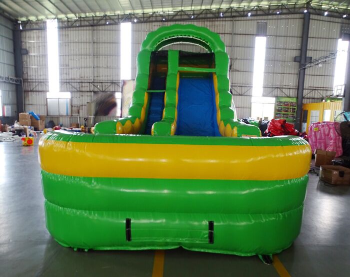 17ft single green inflated pool 202109002 1 » BounceWave Inflatable Sales